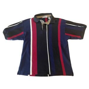 Vintage John Ashford Polo Shirt Mens Large Short Sleeve Knit Cotton L 90's